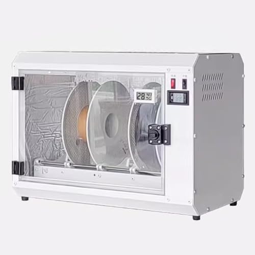 Filament-Trockenofen mit Thermometer und Hygrometer, 4-Achsen-Dörrator mit eingebautem Lüfter für PLA, PETG, ABS-Materialien, Schaftständer, ideal für 3D-Druck