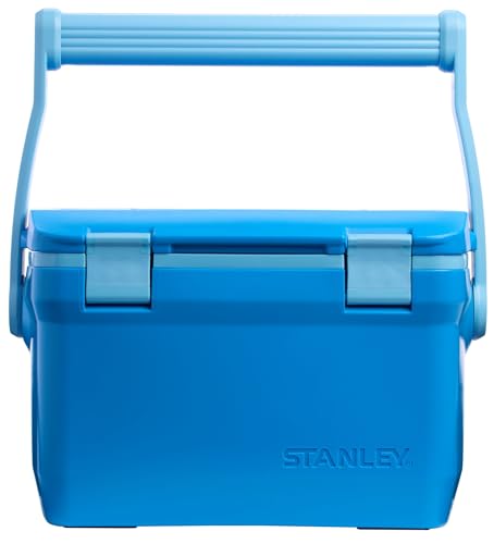 Stanley Adventure Outdoor Cooler 7 qt | Heavy Duty Outdoor Camping Cooler with Easy Carry Top Handle | 27 Hour Cooling Ice Chest for 10 Cans | BPA-Free | Azure