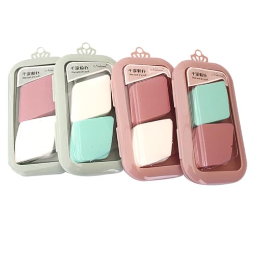 Mikinona Set of Powder Triangle Makeup Sponges for Blending Foundation Concealer Easy to Clean