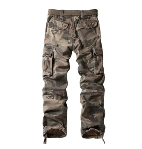 Generic Men Fashion Cargo Pants Pocket Joggers Straight Loose Baggy Pants Hiking Lightweight Work Trousers3