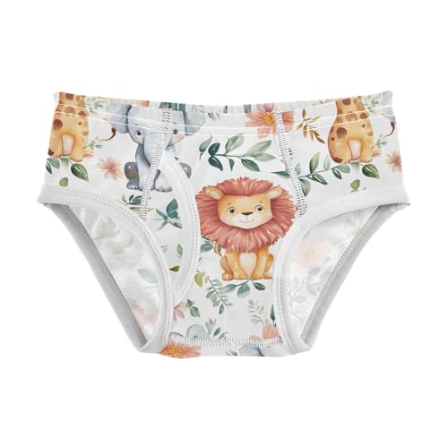Cute Giraffe Lion Elephant Toddler Boy's Underwear 2T 202b9050