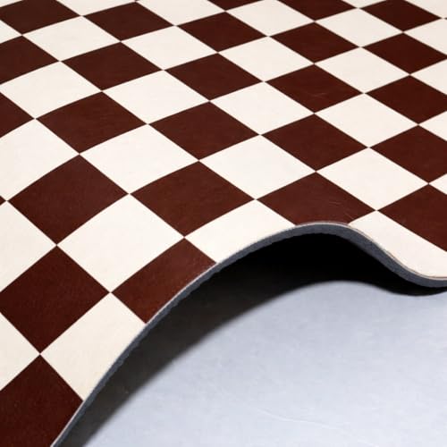 Image of HomeCloud Dish Drying Mat for Kitchen Counter Hide Stain Super Absorbent, Non-Slip, Heat-Resistant, Great for Dishes,Rack Pad, Kitchen Counter, Coffee Maker, Coffee Item (Chess D.Brown, 50X40cm)