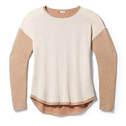 Sweater Women's Shadow Pine Colorblock Smartwool en maille mérinos pour hiver chic