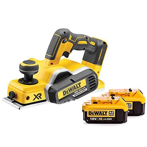 DeWalt DCP580 18V XR Brushless Cordless Planer with 2 x 4.0Ah Batteries
