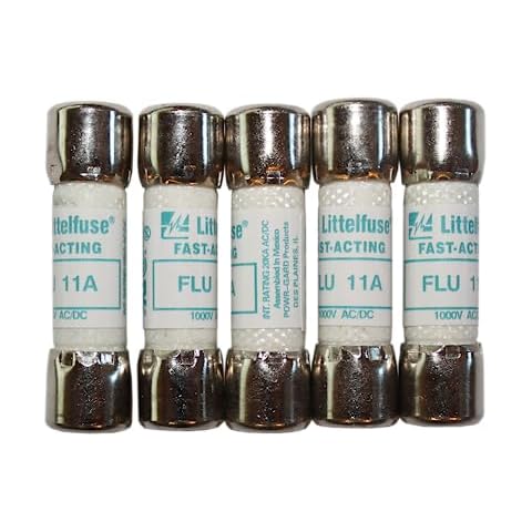 FLU-11A 11A 1000V Fast Acting Multi-Meter Fuse 803293 (5 Pack) QSU Cover