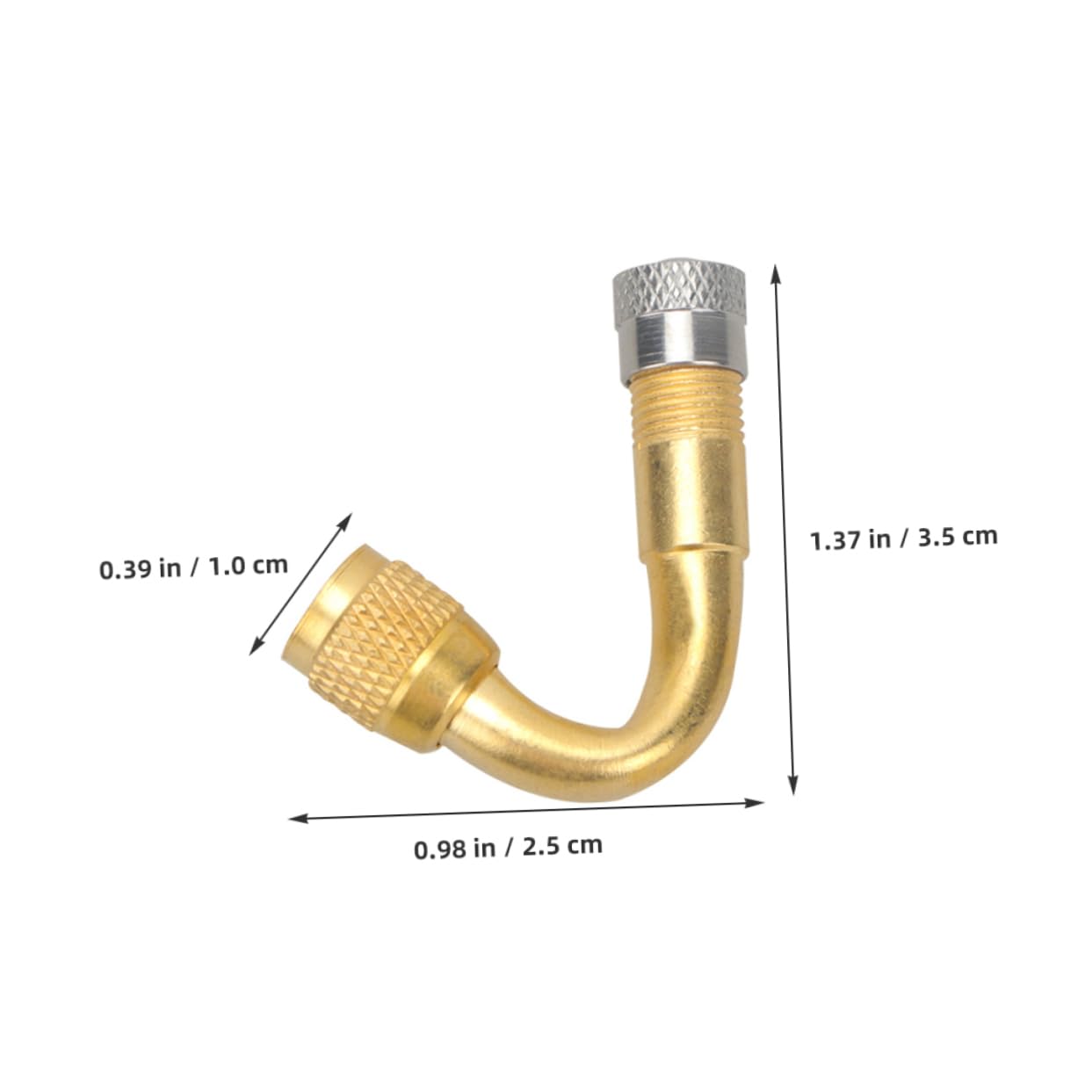 Cabilock 2Pcs Valve Stem Extenders for Tire Inflation Durable Construction Compatible with Cars Motorcycles Rvs High Performance Tire Valve Extension