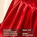 Precut Satin Fabric - Silky, Shiny, Soft Charmeuse Satin - Cloth Fabric by The Yard (2 Yard x 57 inch) - Red Fabric for Dress, Wedding Decorations, Draping, Sewing, Table Cloth, DIY Crafts
