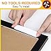 Paisu 12PCS Small Picture Hanging Strips, Damage Free Hanging Picture Hangers, No Tools Wall Hanging Strips for Living Spaces