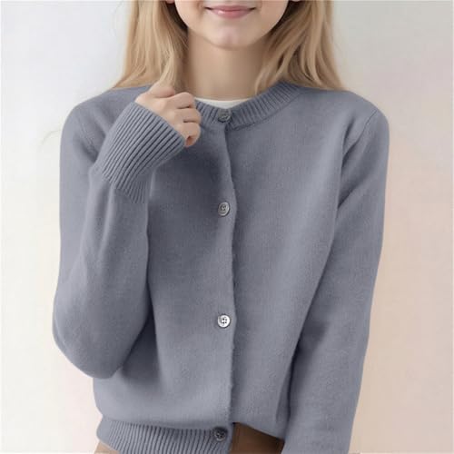 Teen Girls Basic Knit Sweater Cardigan Toddler Boys Solid Color Knitted Jacket Birthday School Casual Cute Outwear Outfits2