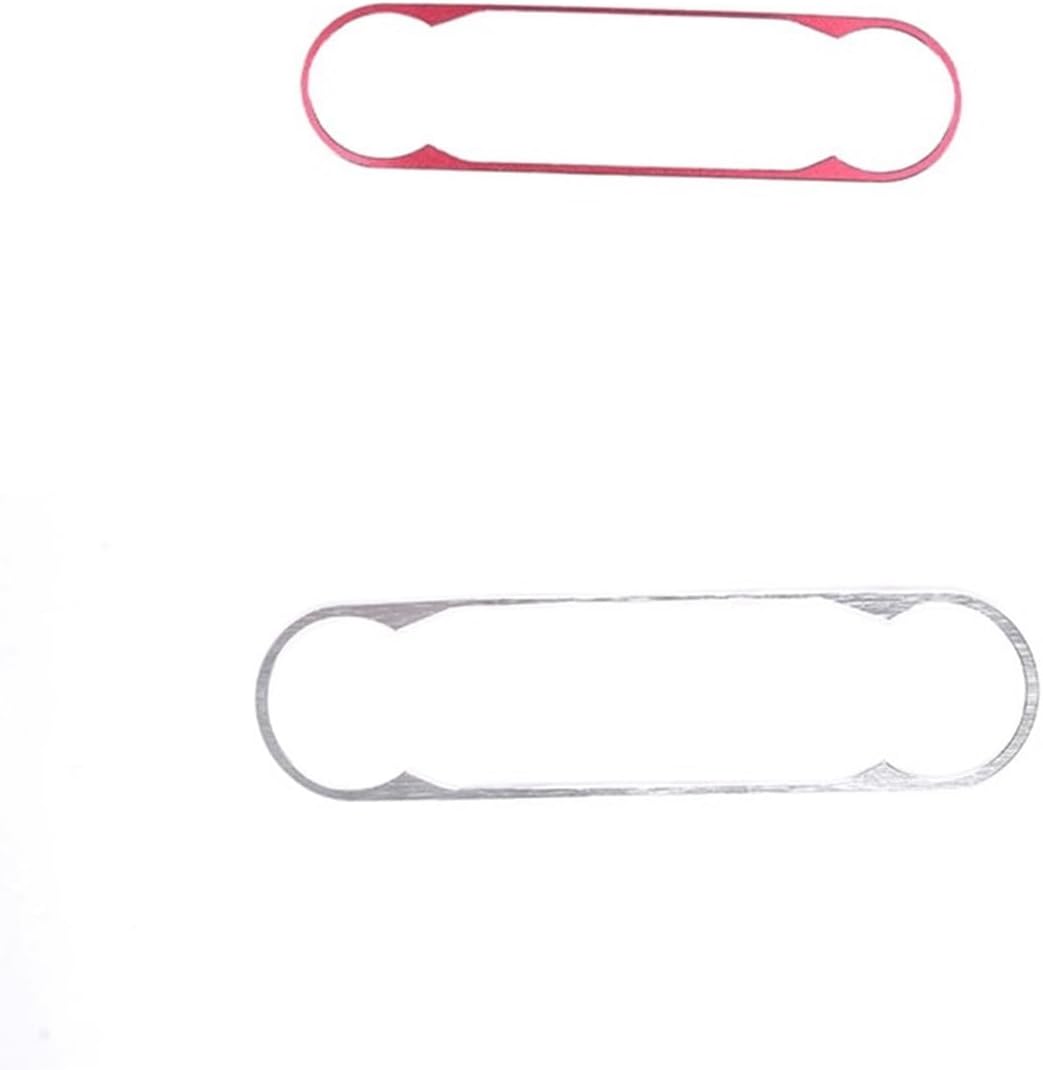 GERRIT Car Accessories Fit for Ford Maverick 2022 Aluminum Alloy Car Center Control Air Conditioning Mode Button Frame Decorative Sticker Upholstery Care (Color : Red)
