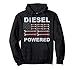 American flag wrench diesel powered Hoodie sweatshirt