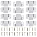 12 Pcs Sofa linker Furniture Connector with Screws Interlocking Furniture Connector with 28 PSC Screws,sectional Sofa Connector