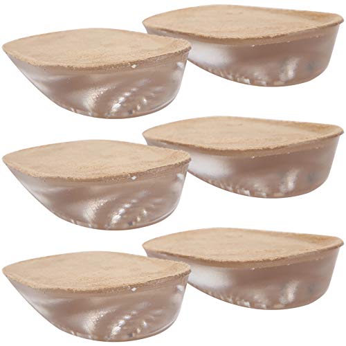 3 Paar Gel-Höhenerhöhungs-Einlegesohle, elastische Stoßdämpfungspolster, halb erhöhte Fersenschuhe für Männer und Frauen(Gelb) Cover