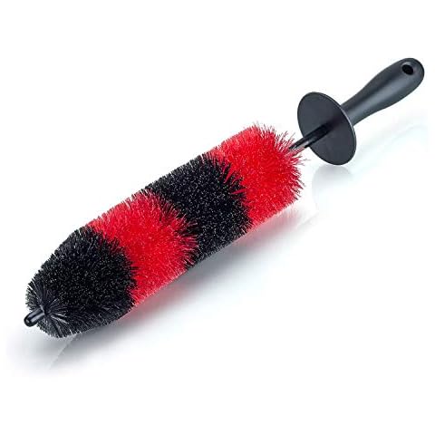 Premium Wheel /Rim Cleaning Brush Long Soft Bristle,Car Wheel Brush,Rim Tire Detail Brush,Multipurpose use For Cleaning Wheels,Rims,Exhaust Tips,Motorcycles,Bicycles, Grills,Engine (CCS-001) Cover
