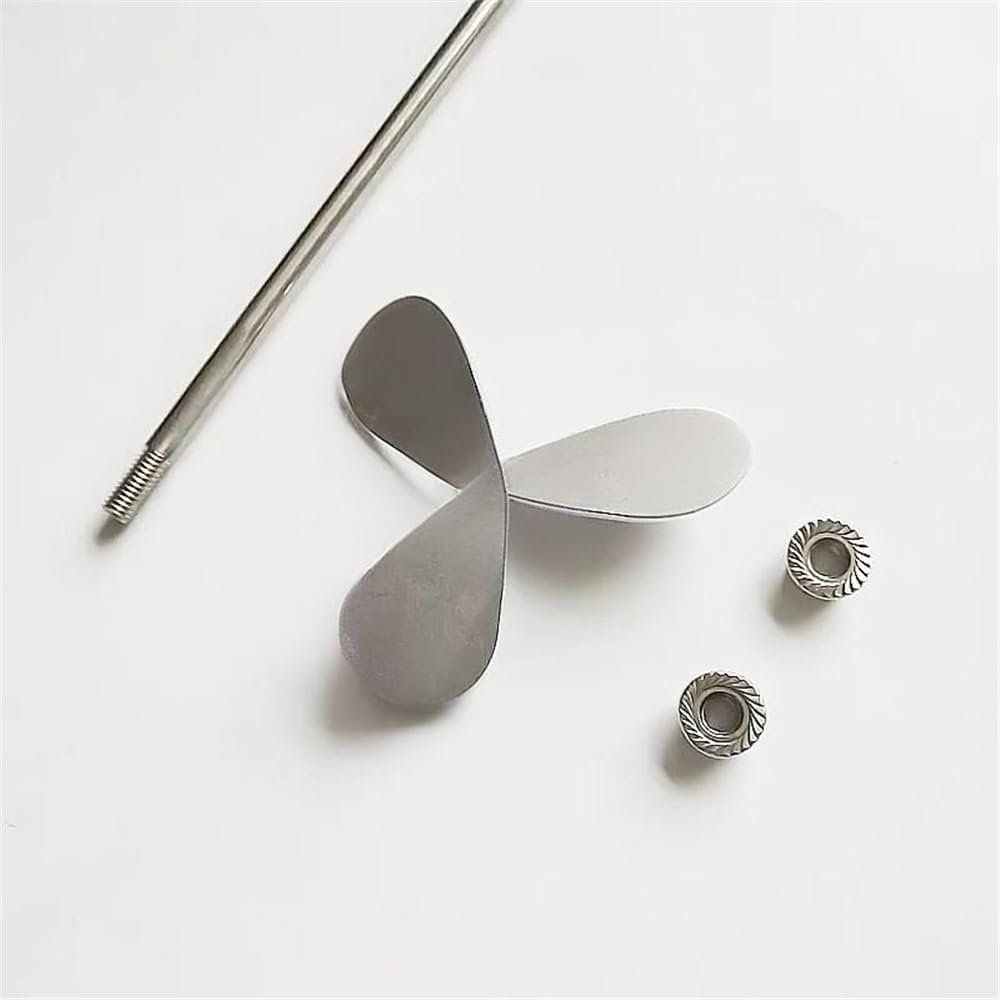 1 pz. Acciaio inossidabile da laboratorio DIA40mm a 120mm Elica a tre pale a foglie for macchina agitatrice Attrezzature da laboratorio