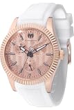 reloj technomarine mujer dorado El TechnoMarine TM-724004 tiene una caja de acero inoxidable de 38 millimetros con una esfera oro rossa.