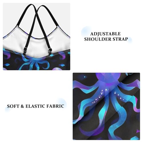 Octopus Pattern Girls One Piece Swimsuits Summer Quick Dry Beach Bathing Suit4