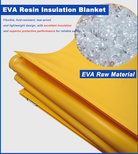 Generico Coperta Isolante elettrica di Sicurezza, Confezione da 2, Tensione nominale 0,4 KV, 100 x 80 cm (39,4" x 31,5"), Coperta di Sicurezza elettrica per Protezione a
