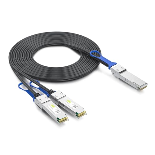 Image of 10Gtek for Mellanox MCP7H00-G003 100Gb /s to 2x50GbE (QSFP28 to 2xQSFP28) Direct Attach Copper Splitter Cable, Breakout Passive Copper Hybrid Cable, ETH, 3-Meter