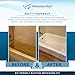 Ekopel 2K Bathtub Refinishing Kit - Pour On Bathtub Paint White Gloss Finish Kit, 1 Coat Odorless Sink and Bath Tub Paint – Long Lasting Never Peel DIY Glaze for Tub, Made in USA – Bright Gloss White