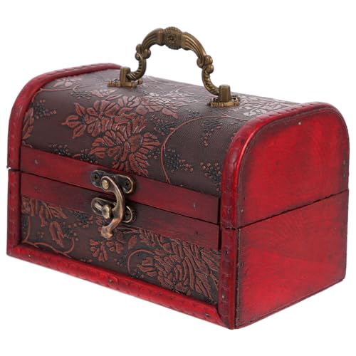 DEARMAMY Caja pequeña caja de madera storage box jewellery box jewelry organizer box decoración vintage oro decoración de escritorio para el hogar contenedor de madera