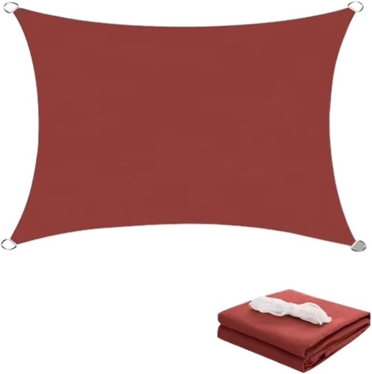 Voile d'ombrage rectangulaire imperméable 300x300cm auvent de jardin