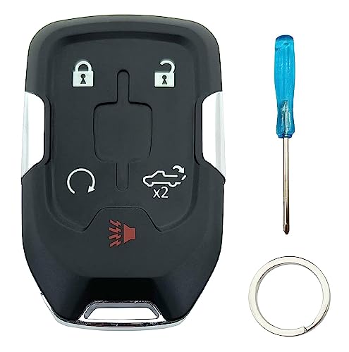 Coque de clé intelligente Chevrolet Silverado boîtier rigide GMC Sierra sans puce 5 boutons