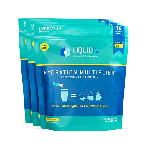 Photo 1 of BB:03/01/2024 - Liquid I.V. Hydration Multiplier - Lemon Lime - Hydration Powder Packets Electrolyte Drink Mix Easy Open Single-Serving Stick Non-GMO 48 Sticks