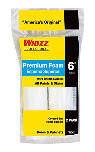 Whizz Rodillo de Espuma Premium de Alta Densidad de 6 Pulgadas, Paquete de 2 Unidades miniatura 2