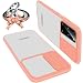 Produktbild Hülle kameraschutz kompatibel Mit Samsung Galaxy S20 Ultra Weich Kanten Stoßfeste Anti-Scratch Hülle Matte Transparent Kamera Schutz Handyhülle Slide Kameraschutz Mit 360 Grad Ring Ständer (Rosa)