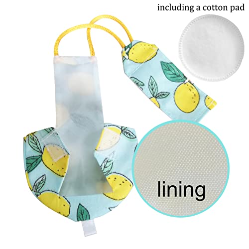 VANFAVORI Bird Diaper Harness Flight Suit Clothes with 80 Inch Flying Leash for Parrots Cockatiel Pet Bird, Lemon, Including A Cotton Pad