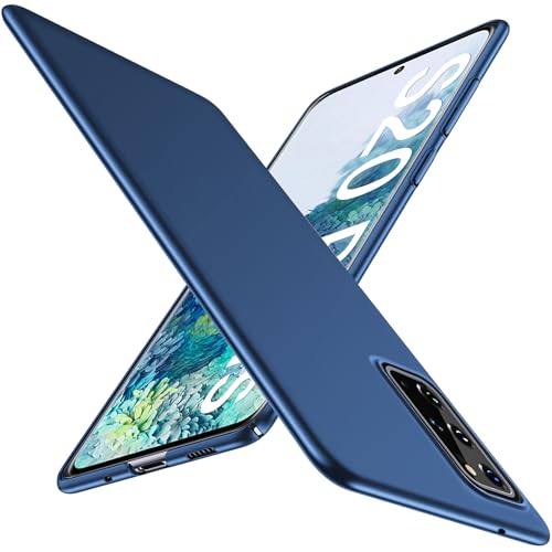 Coque Samsung S20 Plus antichoc robuste fine bleu mat rigide