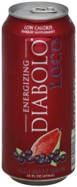 Diabolo Loco Acai Guava Energizing Soda, 16 Ounce (Pack of 12)