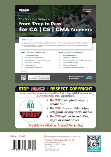 Image of Taxmann's CRACKER for Financial Management & Business Data Analytics (Paper 11 | FMDA) - Featuring Solved Past-exam Questions till June 2026 for CMA Intermediate | Dec. 2026 /June 2027 Exams