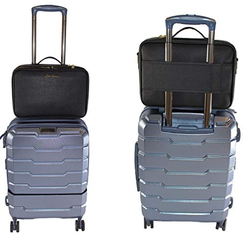 Makeup Organizer Professional Large Black Artist Makeup Bag Travel Toiletry Train Case With Adjustable Dividers Beauty Storage With Shoulder Strap 13.3" X 9" X 4.7" Water-Resistant Pu Leather #TOP4