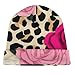 Unisex Skull Cap Fashion Warm Slouchy Beanie Hats, Classic Winter Soft Knit Caps for Women and Men Animal Rose Flowers Cheetah Leopard Print Floral