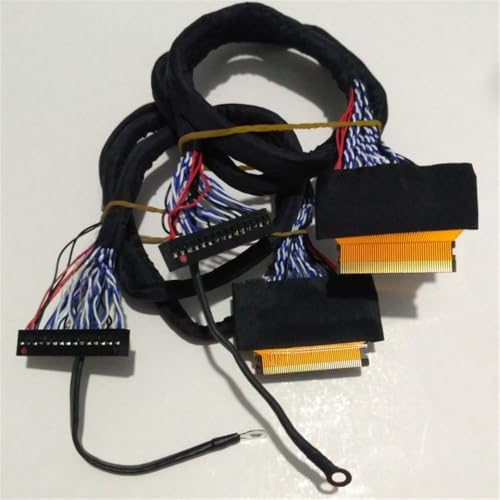 For 51P 51Pin FFC FPC LVDS display cable for LCD screens with a 0.5mm pitch. 51Pin FFC FPC LVDS 2Ch 8Bit display cable.