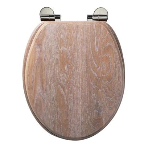Roper Rhodes Solid Wood Limed Oak Toilet Seat Cover