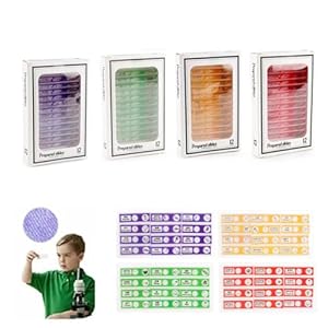 Cutiolly Mikroskop Objektträger mit Proben, 48pcs