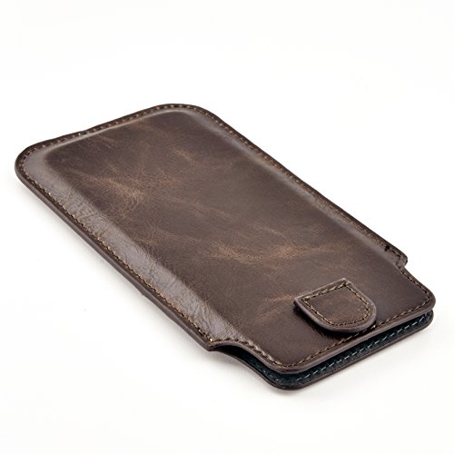 Dockem Provincial Wallet Sleeve For Iphone 14 Pro Max, 13 Pro Max, 12 Pro Max, 11 Pro Max, Xs Max, 8 Plus, 7 Plus, 6/6S Plus - Vintage Pu Leather Pouch Cover With 2 Credit Card Holder Slots [Brown] #TOP7
