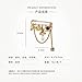 Gold Safety Pin Brooch with Charms, Vintage Gothic Punk Style Lapel Pin with Pearl & Crystal Accents, Fashion Accessory for Hats, Jackets, Bags