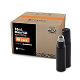 The Bottle Depot - 𝟴 𝗖𝗼𝗹𝗼𝗿𝘀 𝗔𝘃𝗮𝗶𝗹𝗮𝗯𝗹𝗲 - 48 Pack - 10 ml Essential Oil Roller Bottles - Black Frosted