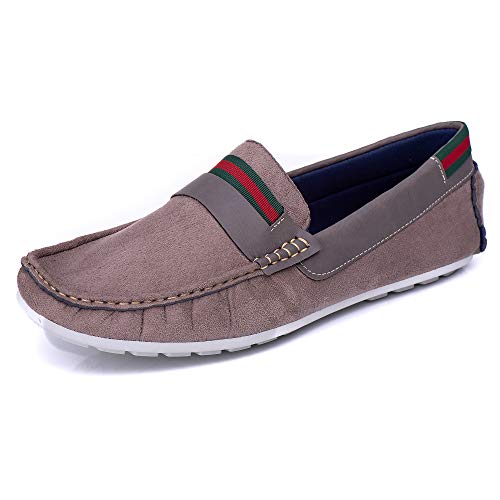 Mocassim Masculino em Camurça JLX Shoes (44, Taupe)
