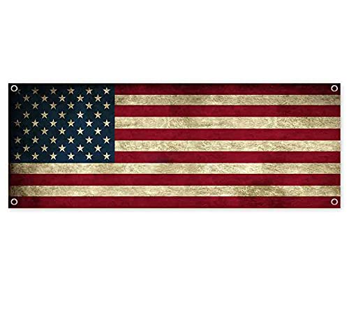American Flag 13 oz Banner | Non-Fabric | Heavy-Duty Vinyl Single-Sided with Metal Grommets
