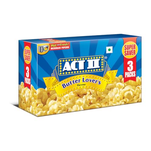 Image of Act II Microwave Popcorn Butter Lovers, 276g (Pack of 3)