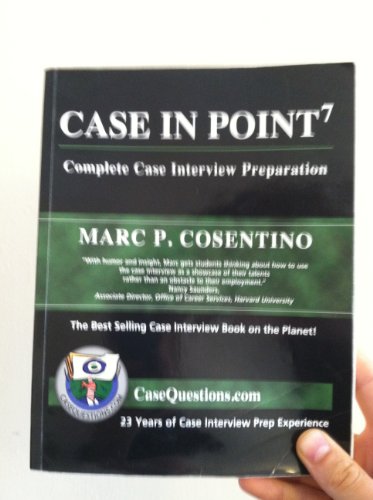 Case in Point: Complete Case Interview Preparat... 0971015864 Book Cover