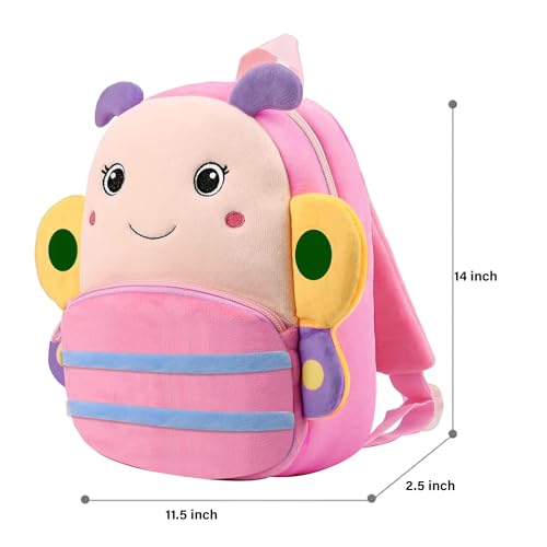 Image of ADISA Kids Backpack Toddler Bag Back Pack Plush Cartoon for Girls and Boys 1-5 Years
