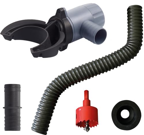 Collecteur de pluie Garantia Rapido (pour tuyaux de descente de 70 à 100 mm, collecteur d'eau de pluie pour barils de pluie, pour des surfaces de toit...