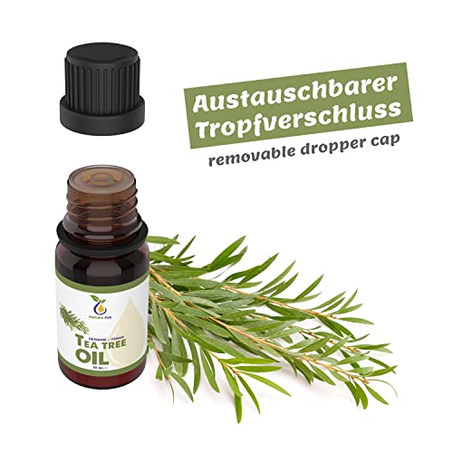 Teebaumöl BIO 10ml - 100% naturreines ätherisches Öl aus Australien, vegan - Tea Tree Oil