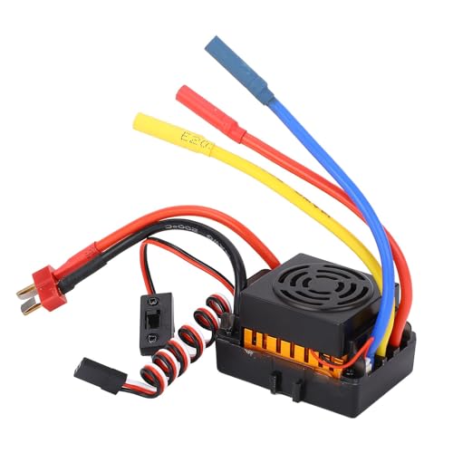 Keenso Brushless ESC, 60A Brushless ESC with 5.8V 3A BEC Output Electronic Speed Controller for 1/10 RC Car Boat